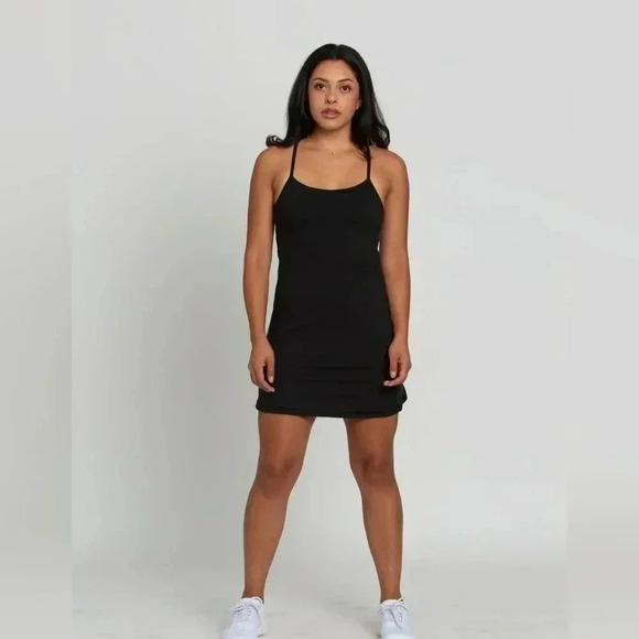 Gold Hinge Black Athletic Dress T Back XS NWT $69 - Picture 2 of 10